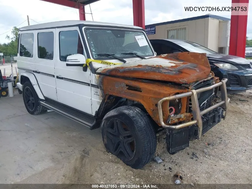 2018 Mercedes-Benz Amg G 63 4Matic VIN: WDCYC7DH6JX294753 Lot: 40327053