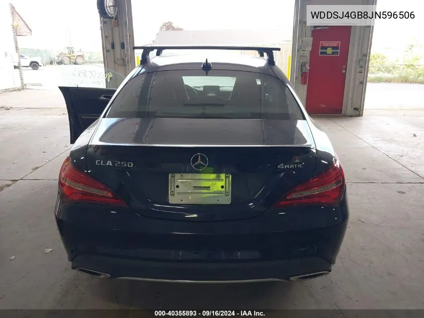 2018 Mercedes-Benz Cla 250 4Matic VIN: WDDSJ4GB8JN596506 Lot: 40355893