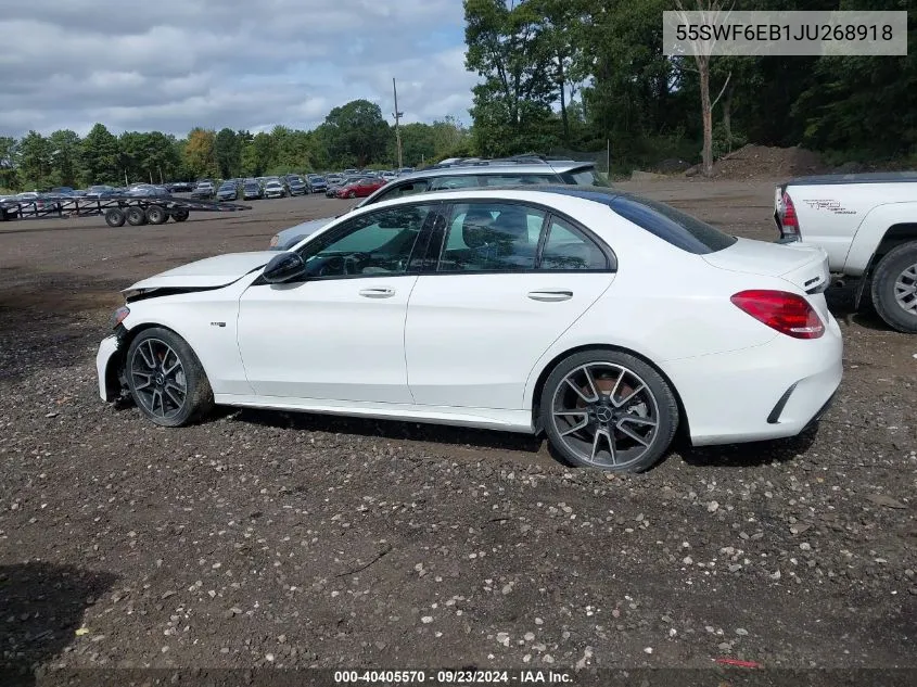 2018 Mercedes-Benz Amg C 43 4Matic VIN: 55SWF6EB1JU268918 Lot: 40405570