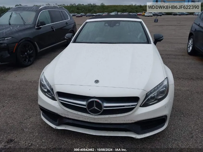 2018 Mercedes-Benz Amg C 63 S VIN: WDDWK8HB6JF622390 Lot: 40542462