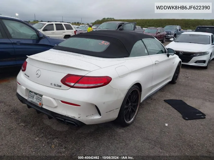 2018 Mercedes-Benz Amg C 63 S VIN: WDDWK8HB6JF622390 Lot: 40542462