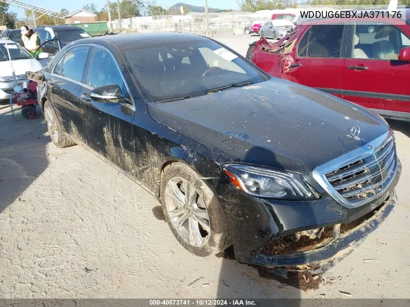 2018 Mercedes-Benz S 450 4Matic VIN: WDDUG6EBXJA371176 Lot: 40573741