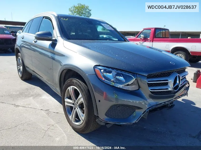 2018 Mercedes-Benz Glc 300 VIN: WDC0G4JB7JV028637 Lot: 40617523