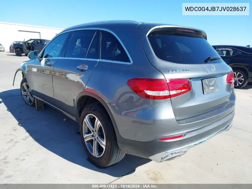 2018 Mercedes-Benz Glc 300 VIN: WDC0G4JB7JV028637 Lot: 40617523