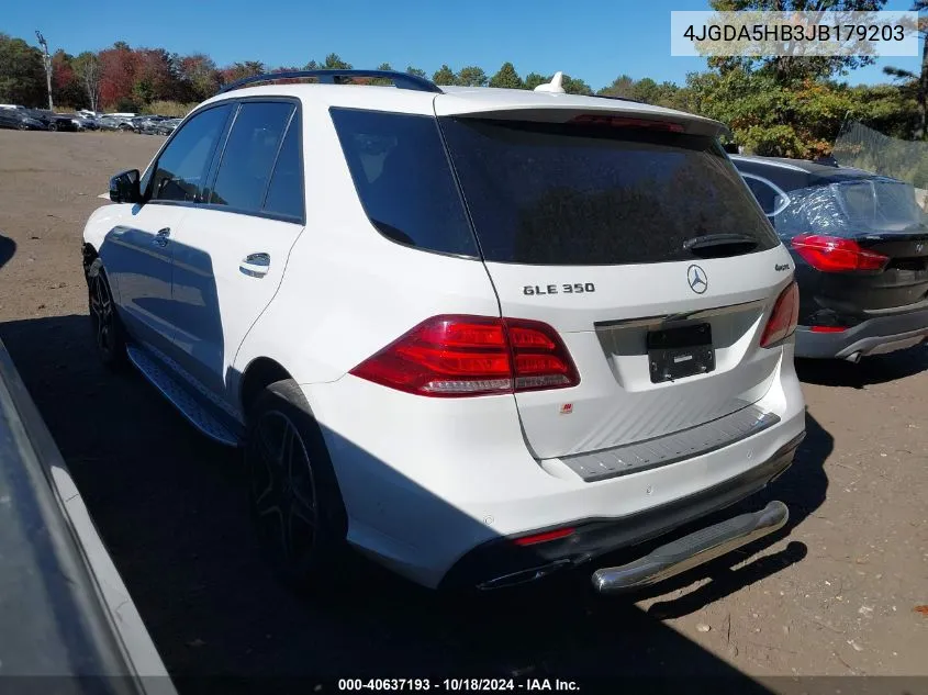 4JGDA5HB3JB179203 2018 Mercedes-Benz Gle 350 4Matic