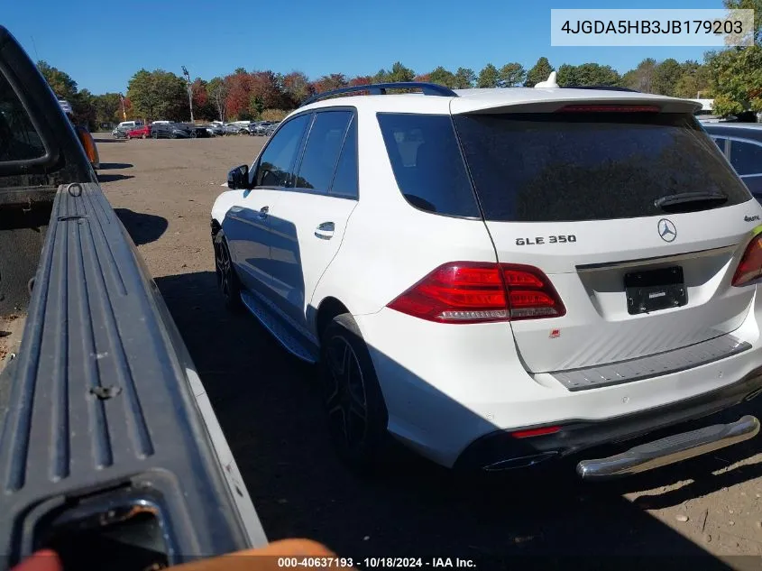 4JGDA5HB3JB179203 2018 Mercedes-Benz Gle 350 4Matic