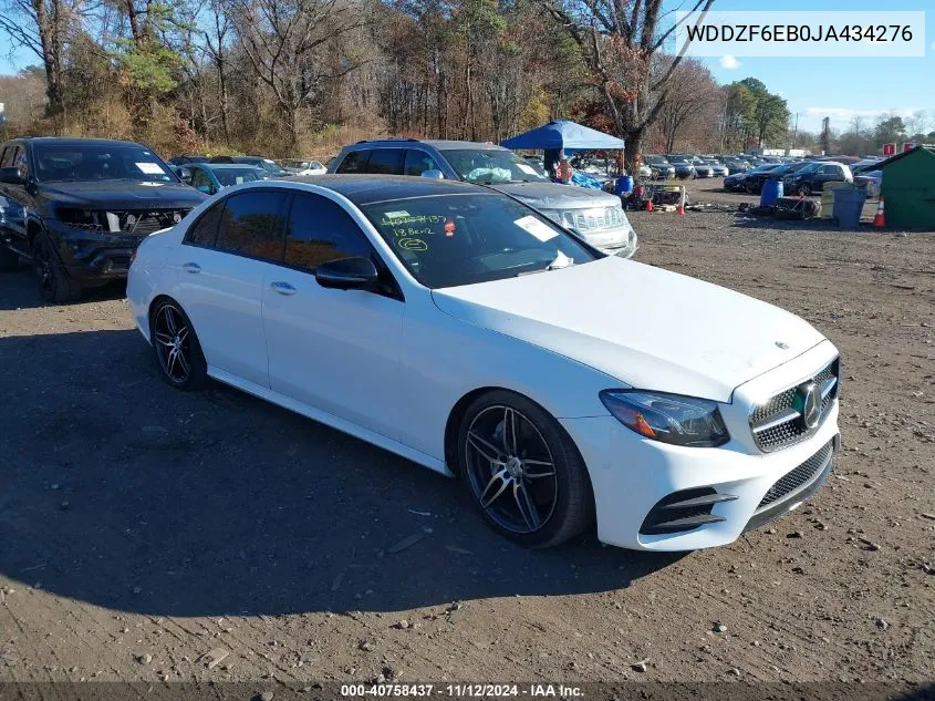 2018 Mercedes-Benz Amg E 43 4Matic VIN: WDDZF6EB0JA434276 Lot: 40758437