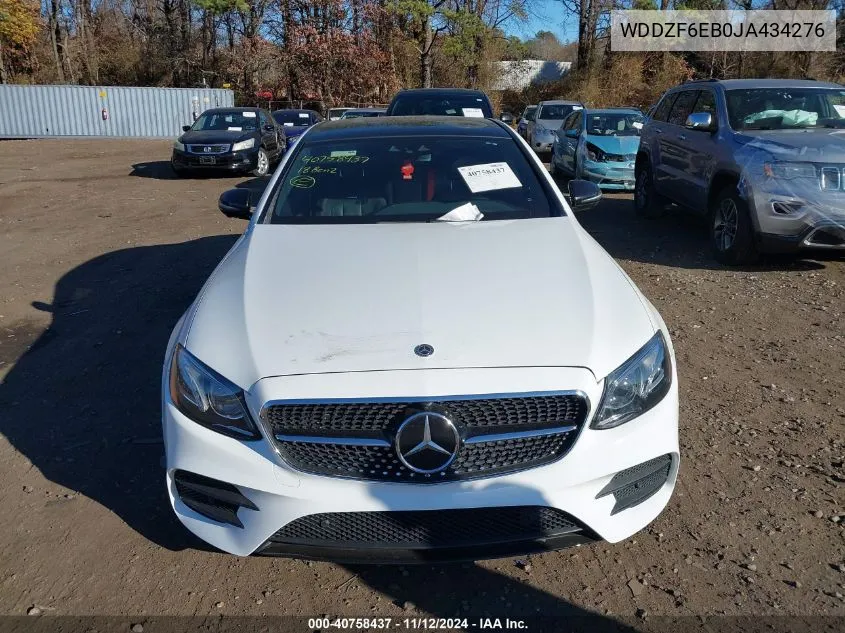 2018 Mercedes-Benz Amg E 43 4Matic VIN: WDDZF6EB0JA434276 Lot: 40758437