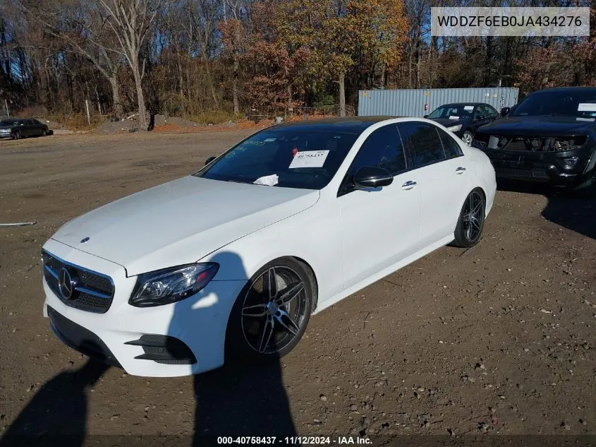 2018 Mercedes-Benz Amg E 43 4Matic VIN: WDDZF6EB0JA434276 Lot: 40758437