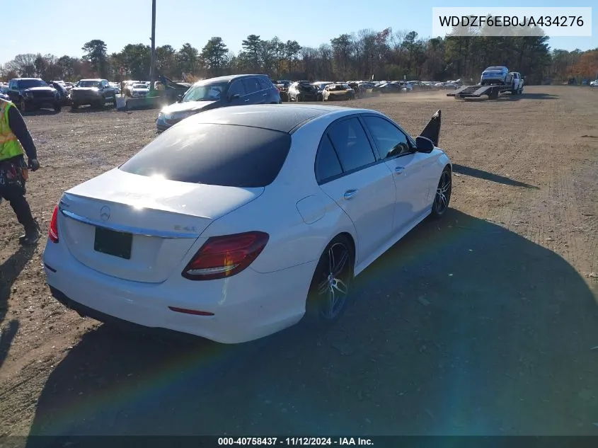 2018 Mercedes-Benz Amg E 43 4Matic VIN: WDDZF6EB0JA434276 Lot: 40758437