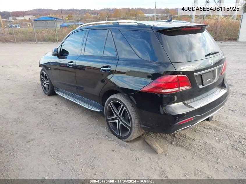 2018 Mercedes-Benz Amg Gle 43 4Matic VIN: 4JGDA6EB4JB115925 Lot: 40773468