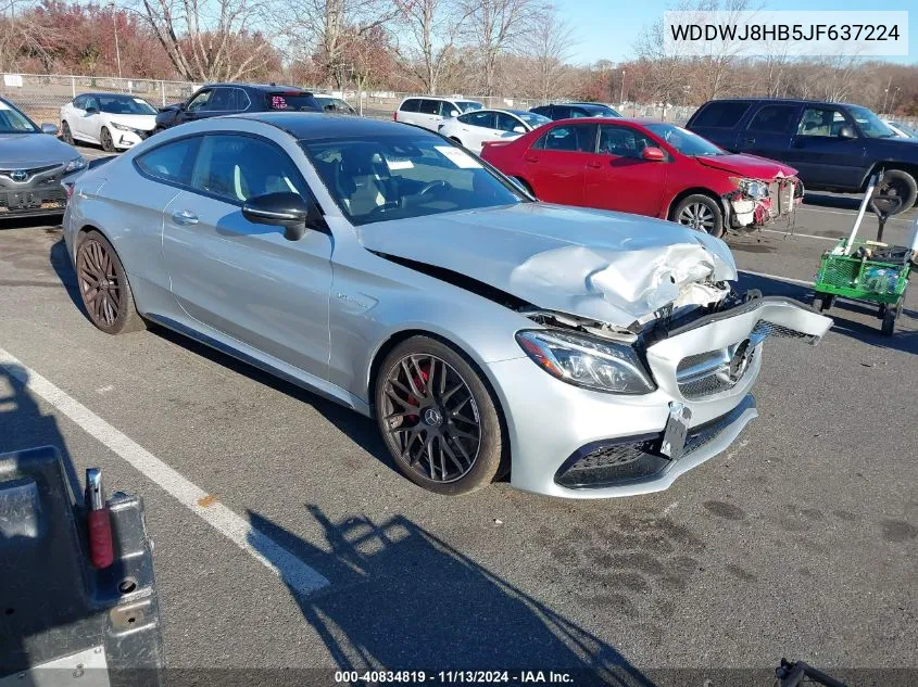 2018 Mercedes-Benz Amg C 63 S VIN: WDDWJ8HB5JF637224 Lot: 40834819