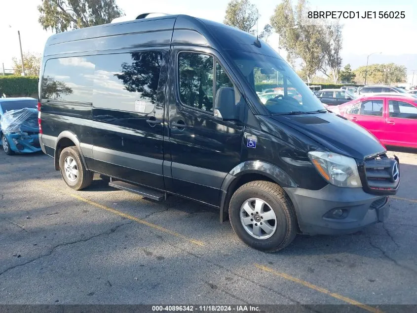 2018 Mercedes-Benz Sprinter 2500 Standard Roof V6 VIN: 8BRPE7CD1JE156025 Lot: 40896342