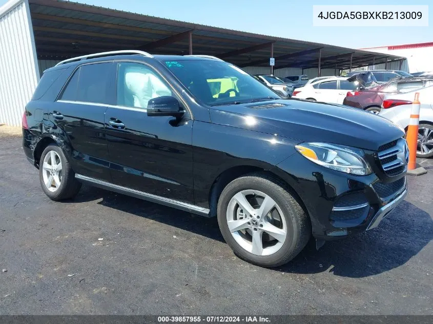 2019 Mercedes-Benz Gle 400 4Matic VIN: 4JGDA5GBXKB213009 Lot: 39857955