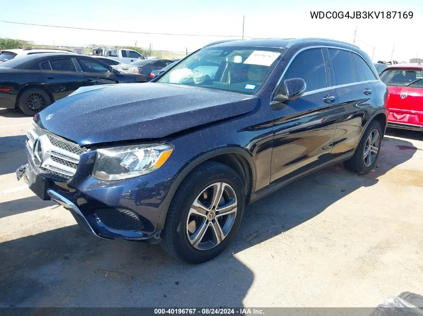 2019 Mercedes-Benz Glc 300 VIN: WDC0G4JB3KV187169 Lot: 40196767