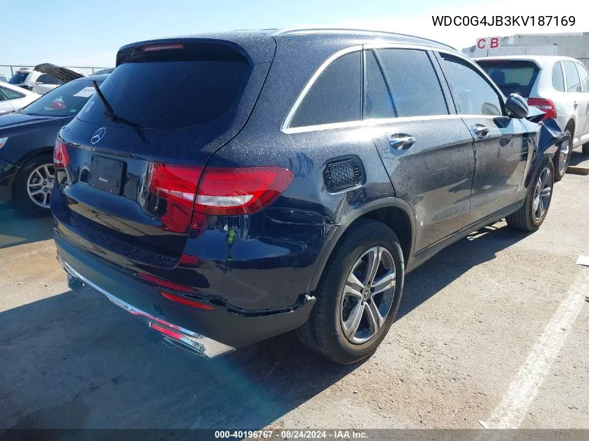 2019 Mercedes-Benz Glc 300 VIN: WDC0G4JB3KV187169 Lot: 40196767