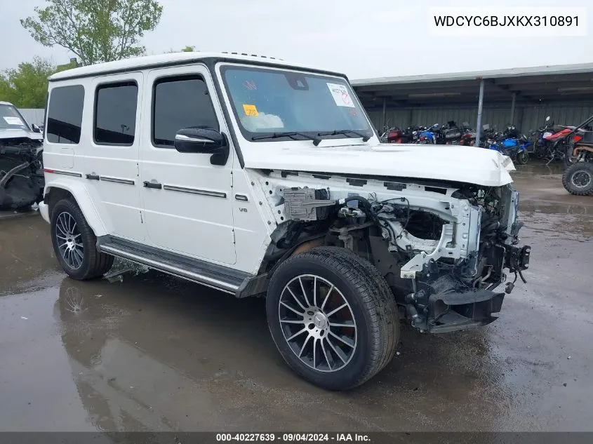 2019 Mercedes-Benz G 550 VIN: WDCYC6BJXKX310891 Lot: 40227639