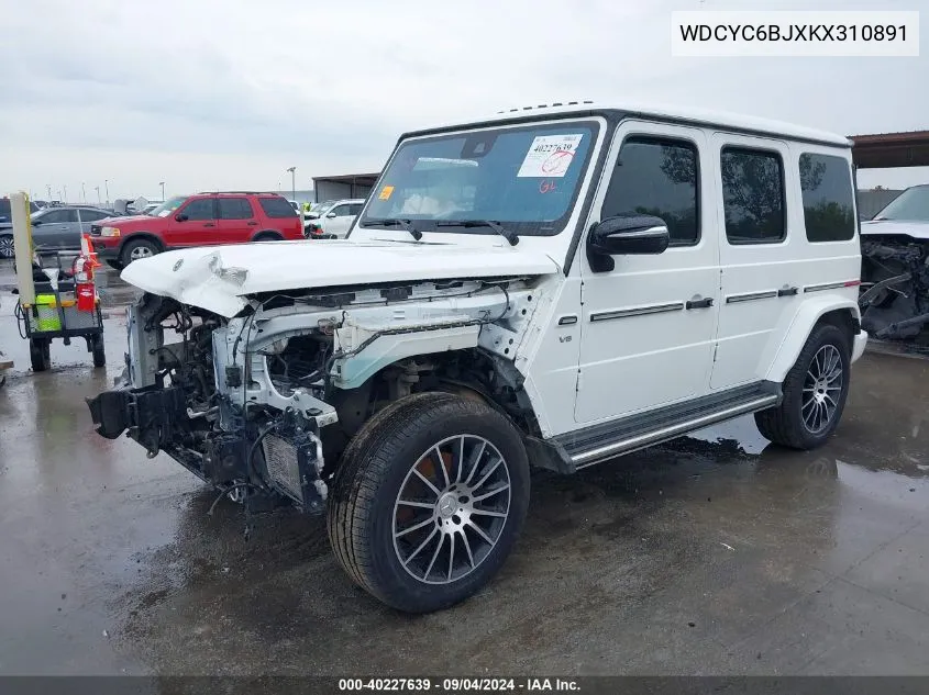 2019 Mercedes-Benz G 550 VIN: WDCYC6BJXKX310891 Lot: 40227639