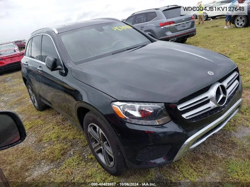 2019 Mercedes-Benz Glc 300 VIN: WDC0G4JB1KV127648 Lot: 40489887