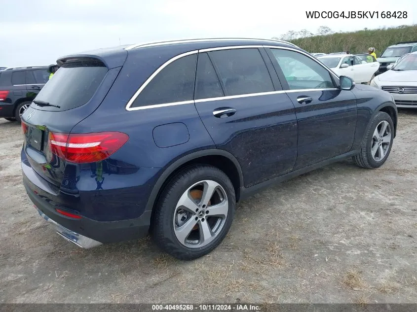 2019 Mercedes-Benz Glc 300 VIN: WDC0G4JB5KV168428 Lot: 40495268