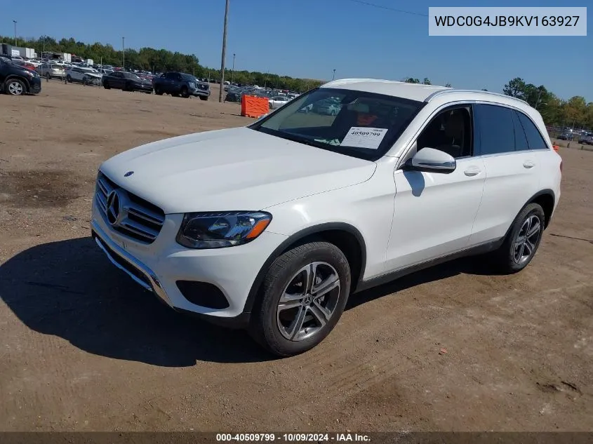 2019 Mercedes-Benz Glc 300 VIN: WDC0G4JB9KV163927 Lot: 40509799