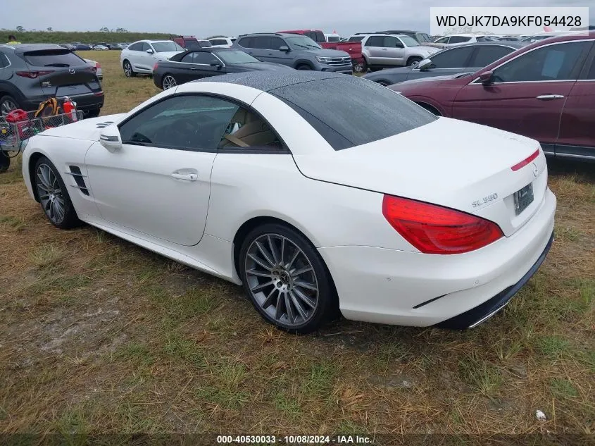 2019 Mercedes-Benz Sl 550 VIN: WDDJK7DA9KF054428 Lot: 40530033