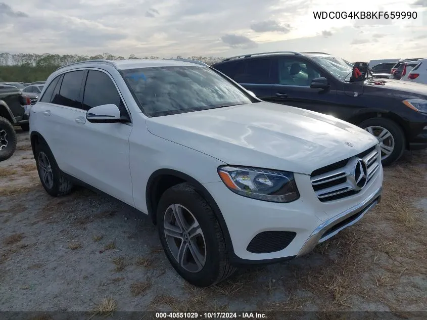 2019 Mercedes-Benz Glc 300 4Matic VIN: WDC0G4KB8KF659990 Lot: 40551029