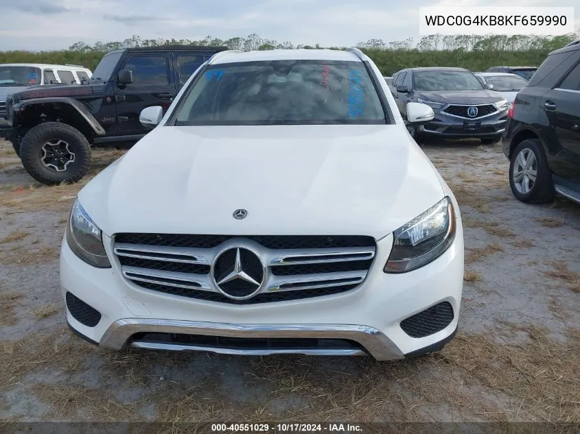 2019 Mercedes-Benz Glc 300 4Matic VIN: WDC0G4KB8KF659990 Lot: 40551029