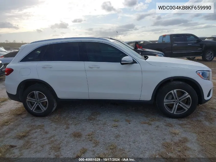 2019 Mercedes-Benz Glc 300 4Matic VIN: WDC0G4KB8KF659990 Lot: 40551029