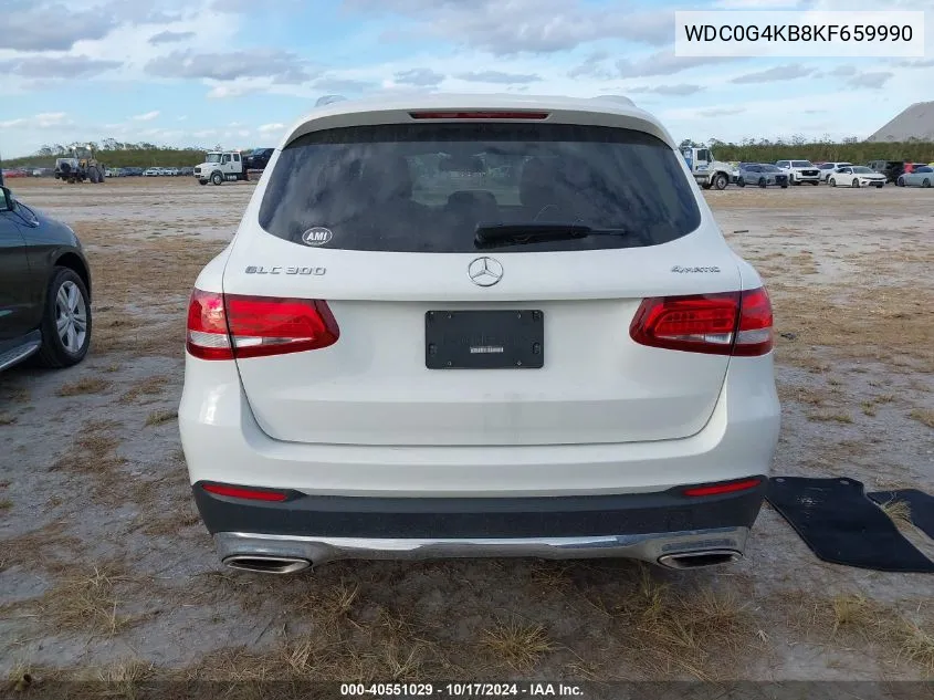 2019 Mercedes-Benz Glc 300 4Matic VIN: WDC0G4KB8KF659990 Lot: 40551029