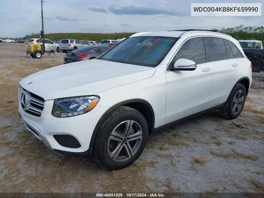 2019 Mercedes-Benz Glc 300 4Matic VIN: WDC0G4KB8KF659990 Lot: 40551029