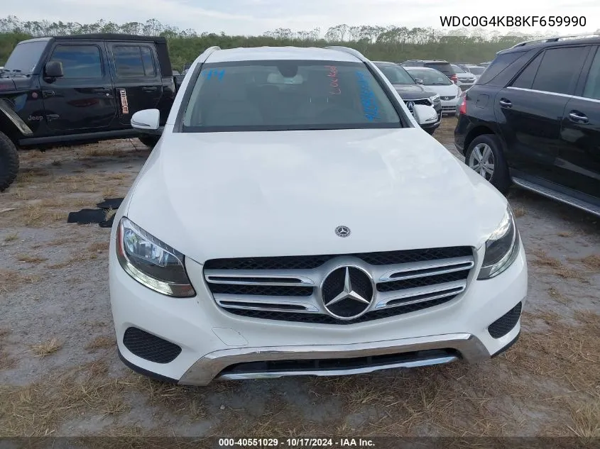 2019 Mercedes-Benz Glc 300 4Matic VIN: WDC0G4KB8KF659990 Lot: 40551029