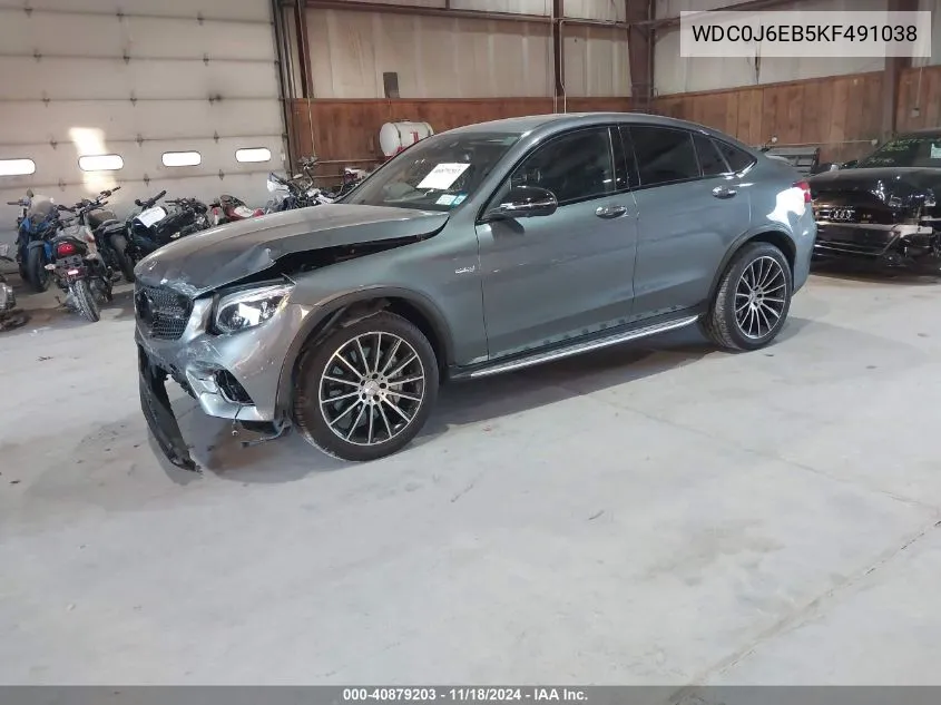 2019 Mercedes-Benz Amg Glc 43 Coupe 4Matic VIN: WDC0J6EB5KF491038 Lot: 40879203