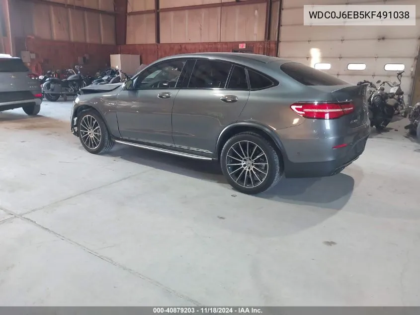 2019 Mercedes-Benz Amg Glc 43 Coupe 4Matic VIN: WDC0J6EB5KF491038 Lot: 40879203