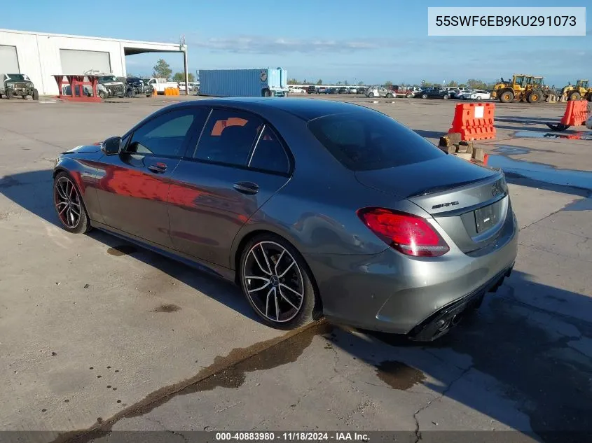 2019 Mercedes-Benz Amg C 43 4Matic VIN: 55SWF6EB9KU291073 Lot: 40883980