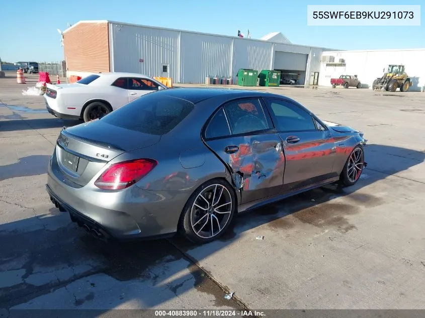 2019 Mercedes-Benz Amg C 43 4Matic VIN: 55SWF6EB9KU291073 Lot: 40883980