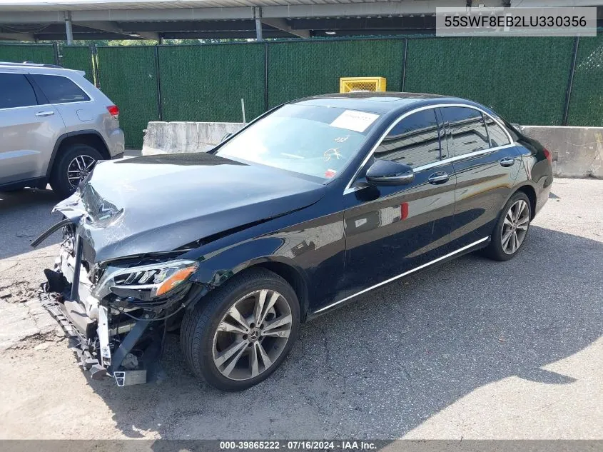 2020 Mercedes-Benz C 300 4Matic VIN: 55SWF8EB2LU330356 Lot: 39865222