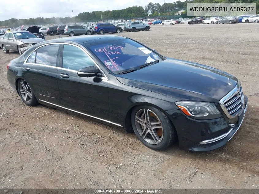 2020 Mercedes-Benz S 560 4Matic VIN: WDDUG8GB1LA509327 Lot: 40140708