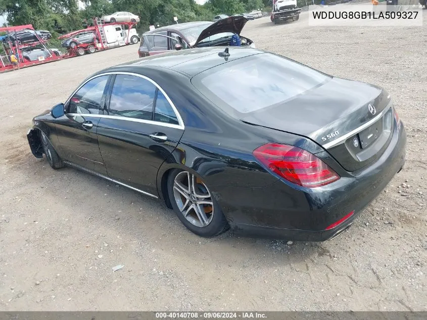 2020 Mercedes-Benz S 560 4Matic VIN: WDDUG8GB1LA509327 Lot: 40140708