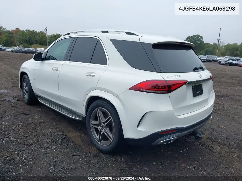 2020 Mercedes-Benz Gle 350 4Matic VIN: 4JGFB4KE6LA068298 Lot: 40323076