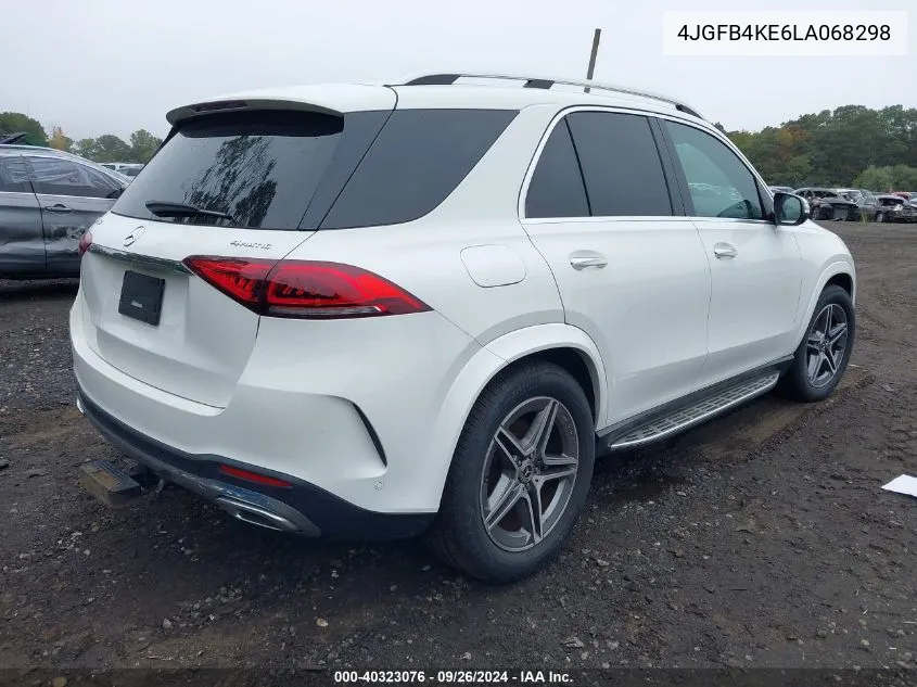 2020 Mercedes-Benz Gle 350 4Matic VIN: 4JGFB4KE6LA068298 Lot: 40323076