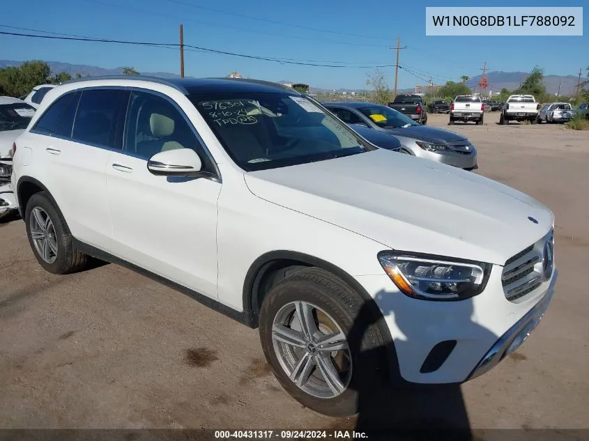 2020 Mercedes-Benz Glc 300 VIN: W1N0G8DB1LF788092 Lot: 40431317