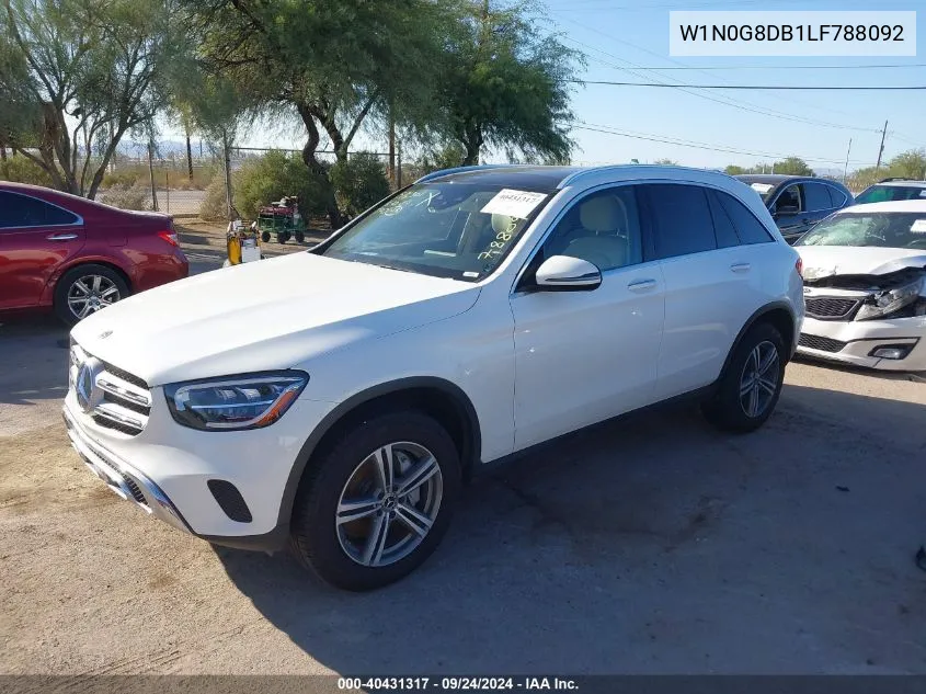 2020 Mercedes-Benz Glc 300 VIN: W1N0G8DB1LF788092 Lot: 40431317