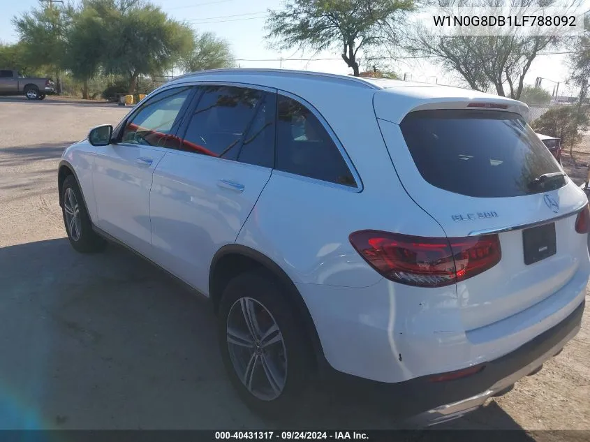 2020 Mercedes-Benz Glc 300 VIN: W1N0G8DB1LF788092 Lot: 40431317