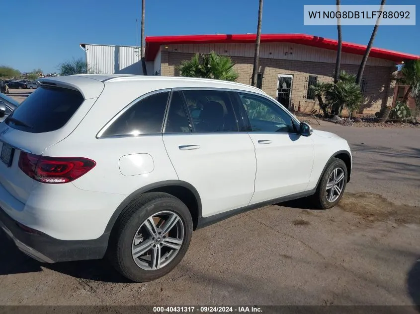 2020 Mercedes-Benz Glc 300 VIN: W1N0G8DB1LF788092 Lot: 40431317