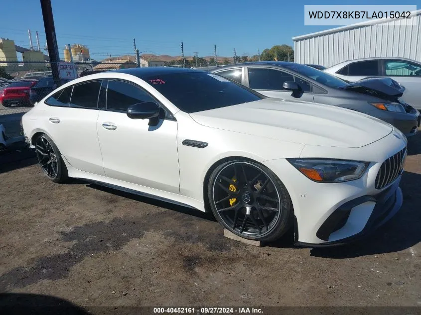 2020 Mercedes-Benz Amg Gt 63 4-Door Coupe S VIN: WDD7X8KB7LA015042 Lot: 40452161