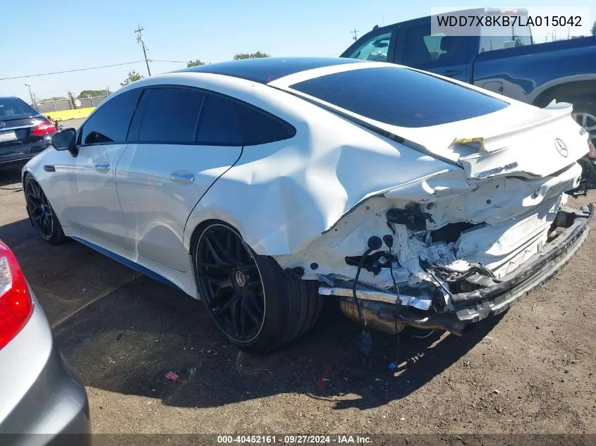 2020 Mercedes-Benz Amg Gt 63 4-Door Coupe S VIN: WDD7X8KB7LA015042 Lot: 40452161