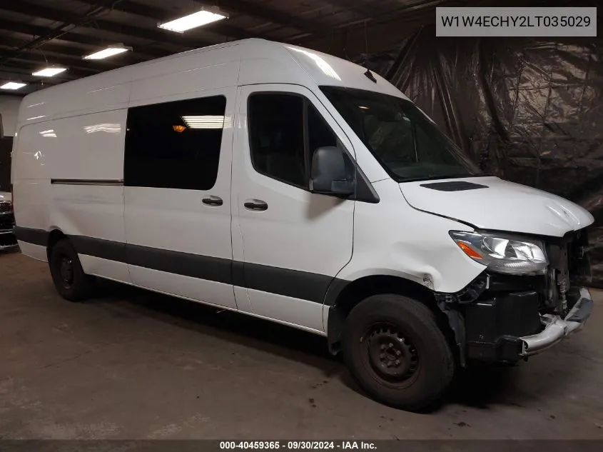 2020 Mercedes-Benz Sprinter 2500 High Roof V6 VIN: W1W4ECHY2LT035029 Lot: 40459365