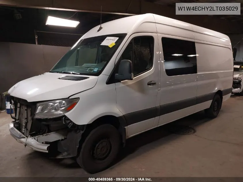 2020 Mercedes-Benz Sprinter 2500 High Roof V6 VIN: W1W4ECHY2LT035029 Lot: 40459365