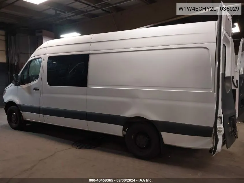 2020 Mercedes-Benz Sprinter 2500 High Roof V6 VIN: W1W4ECHY2LT035029 Lot: 40459365